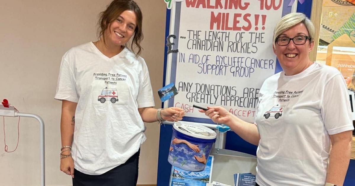 Hays Travel Bishop Auckland trekking Rockies for charity