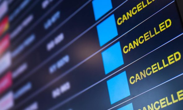 Hundreds of flights cancelled as major airline strikes