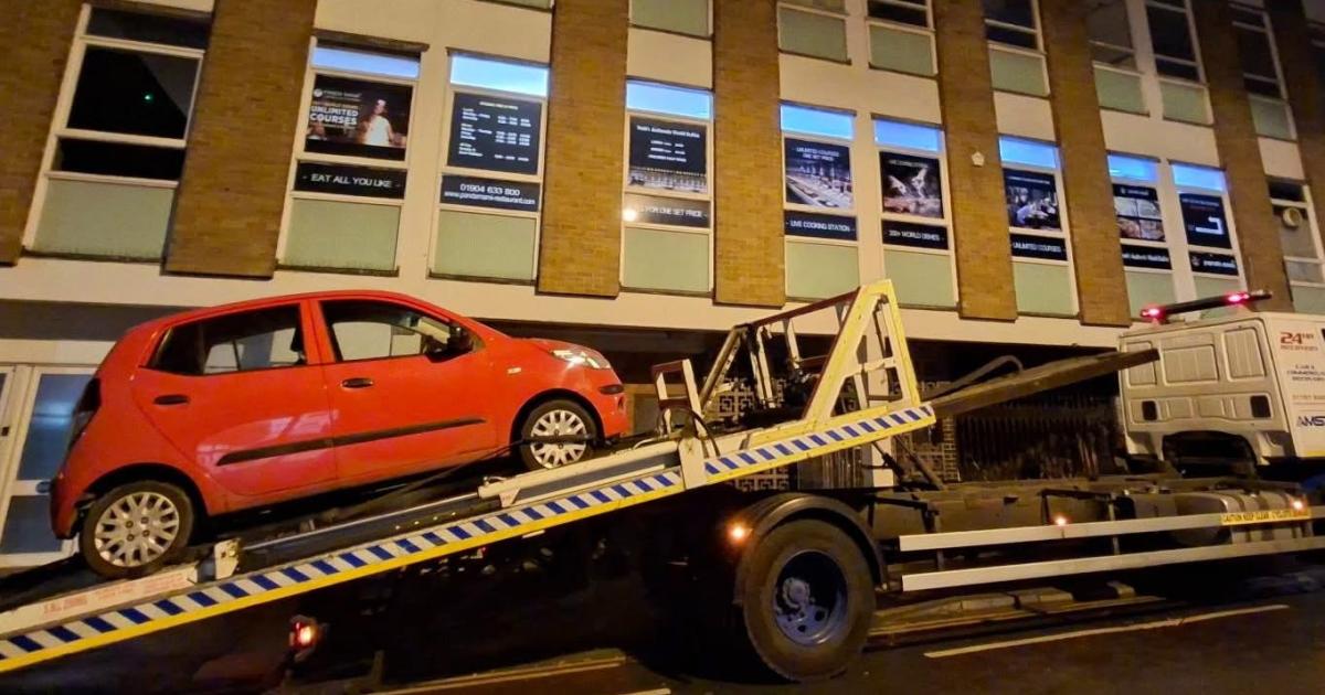 Police seize car after force stop learner driver in York