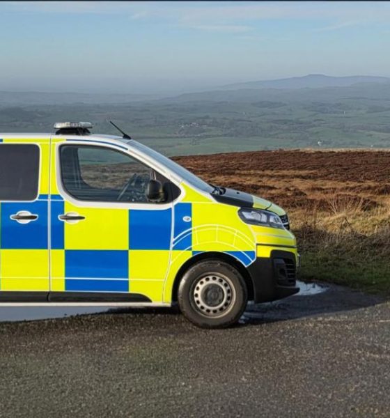 Grey and orange Hitachi digger stolen from Oswaldkirk