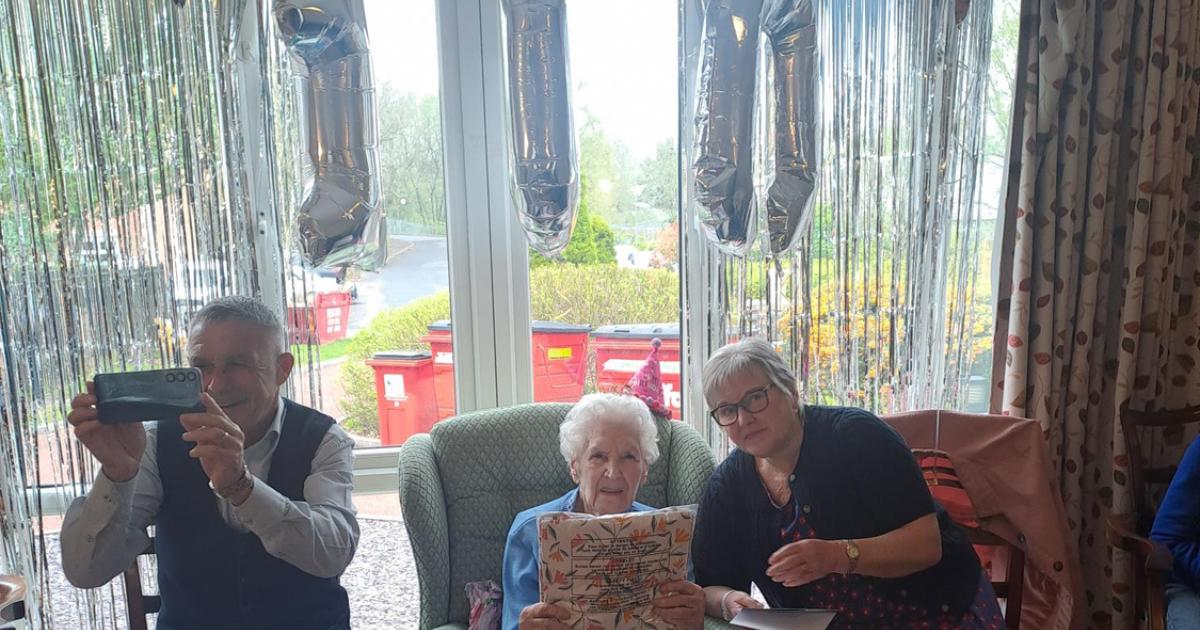 County Durham teacher celebrated 100th birthday at care home