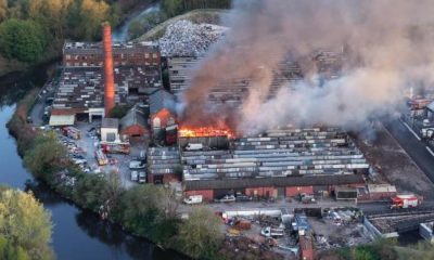 Firefighters tackle major blaze at Pioneer Mill, Radcliffe