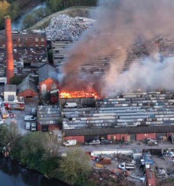Firefighters tackle major blaze at Pioneer Mill, Radcliffe