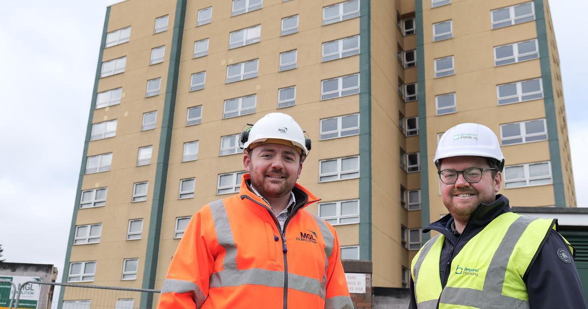 Demolition under way at Spencerbeck House in Ormesby
