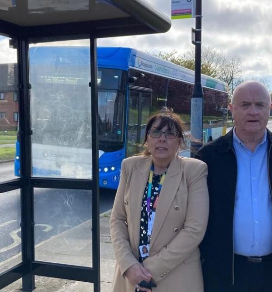 Action on Middlesbrough road after rocks thrown at buses
