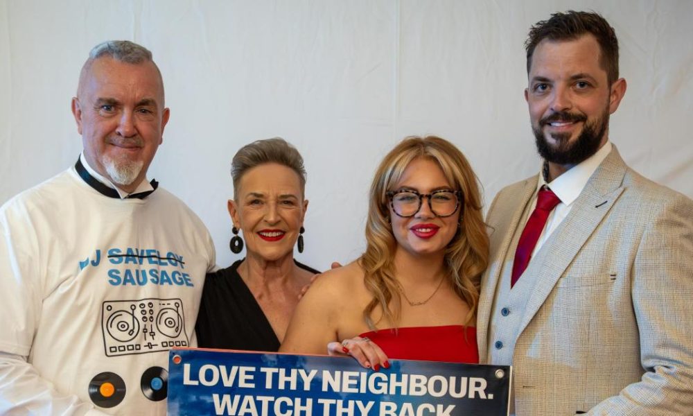 Darlington family on ITV The Neighbourhood host watch-along