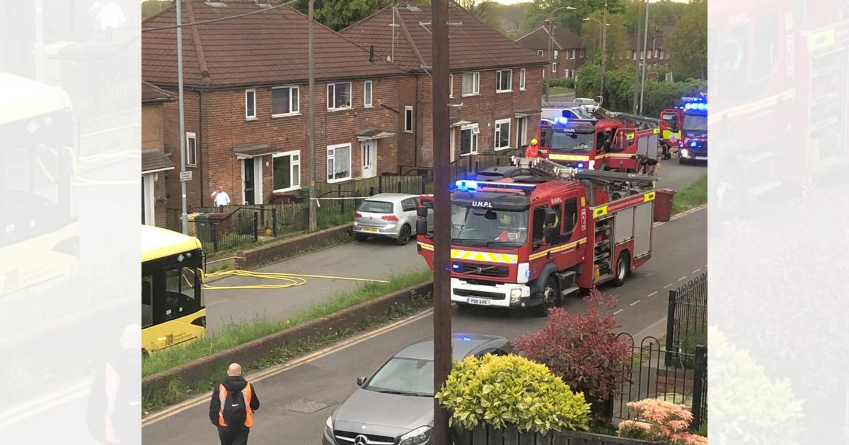 Teenager hospitalised after fire breaks out at house