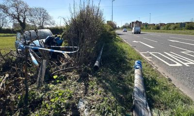 Man in hospital after car crashes into lamppost on A68 in Darlington