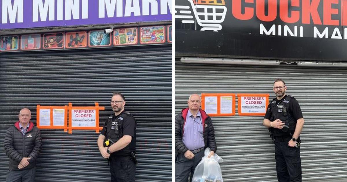 Two Darlington shops closed for selling illegal vapes and cigarettes