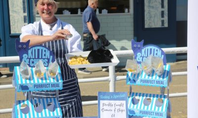 PETA 'Kitten' protest in the fish and chip capital of Whitby