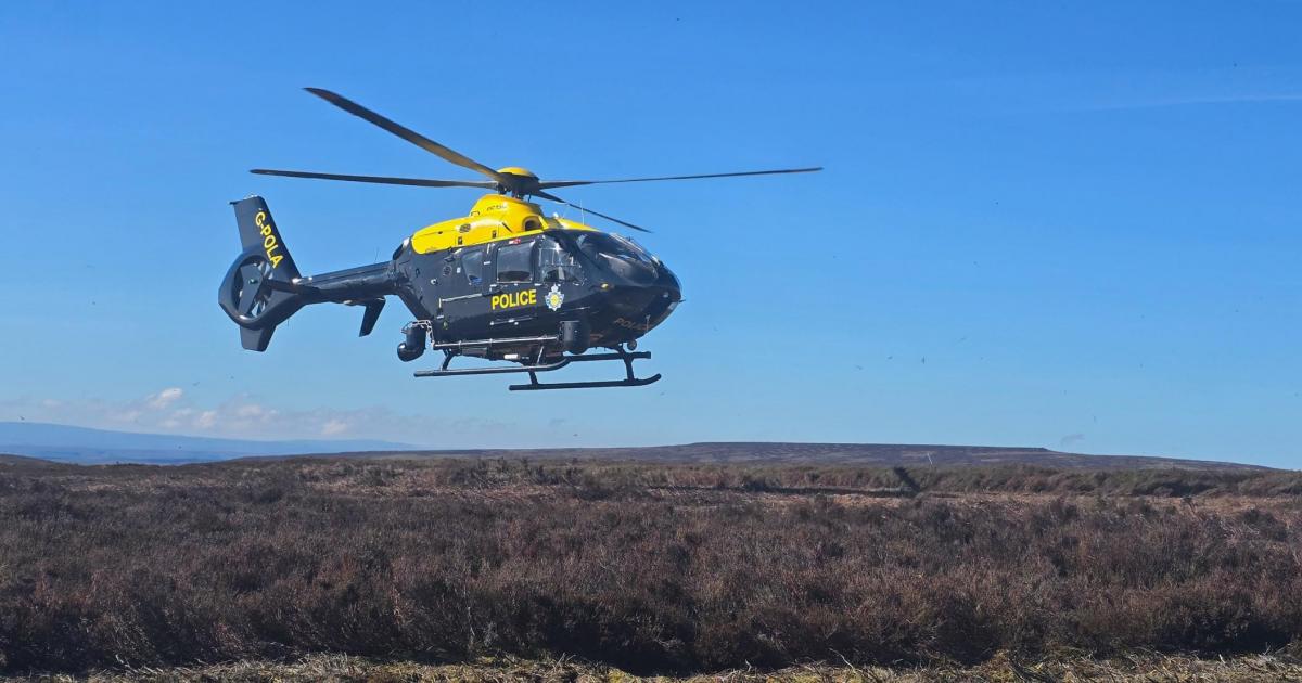 Police helicopter finds 'vulnerable' missing woman in Stanhope