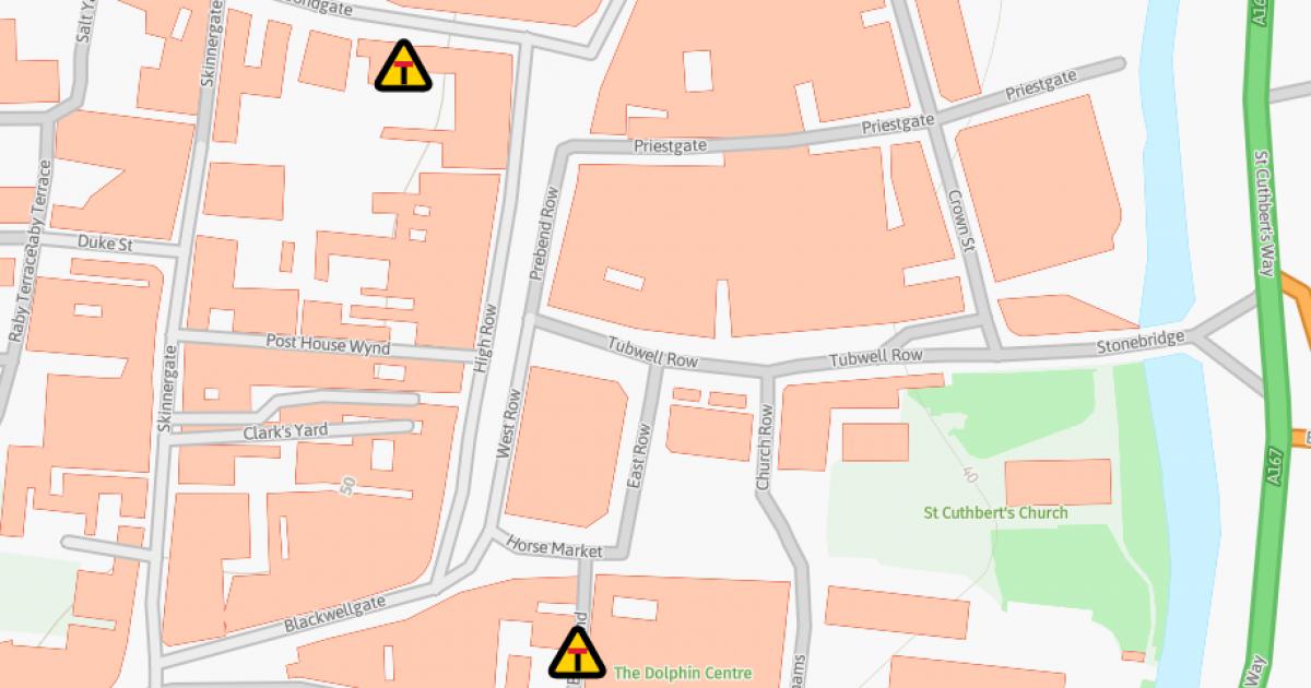 Five roads to be closed in Darlington on Friday - see where