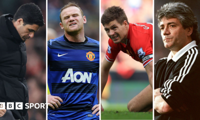 A graphic depicting Steven Gerrard, Mikel Arteta and Kevin Keegan