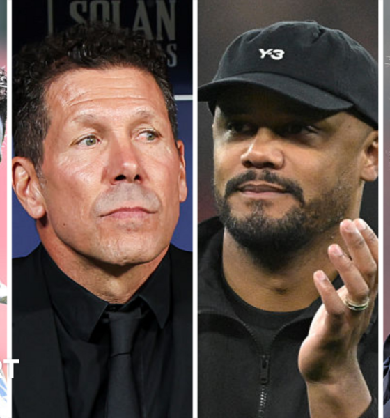 Arsenal manager Mikel Arteta, Atletico Madrid manager Diego Simeone, Bayern Munich boss Vincent Kompany and PSG boss Luis Enrique.