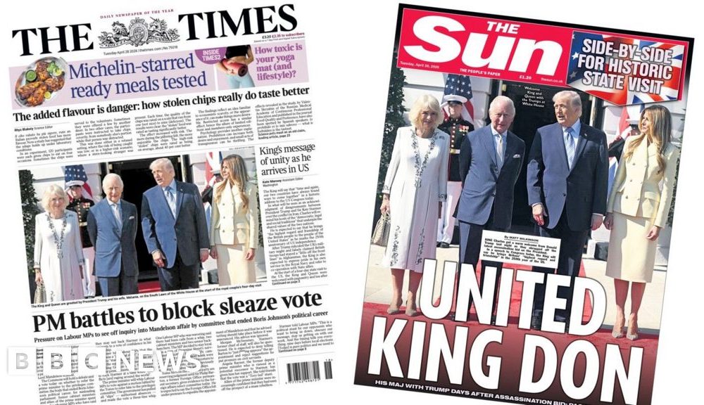 'United King Don' and 'PM battles to block sleaze vote'