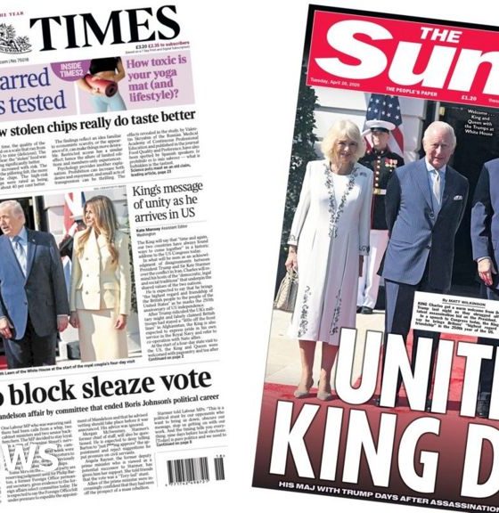 'United King Don' and 'PM battles to block sleaze vote'