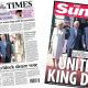 'United King Don' and 'PM battles to block sleaze vote'