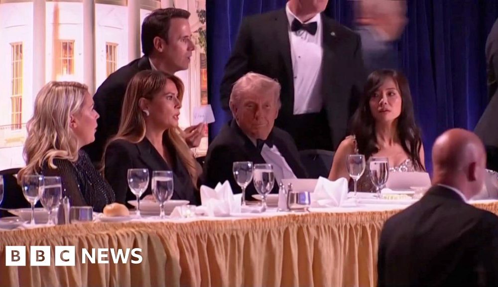 Trump rushed from White House correspondents' dinner after suspected gunshots heard