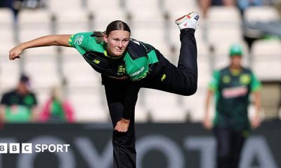 Tilly Corteen-Coleman bowling for Southern Brave