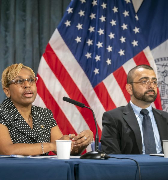 Hassan Naveed (right), former director of New York City's Office for the Prevention of Hate Crimes, is the new chief of staff to Deputy Mayor for Community Safety Renita Francois.
