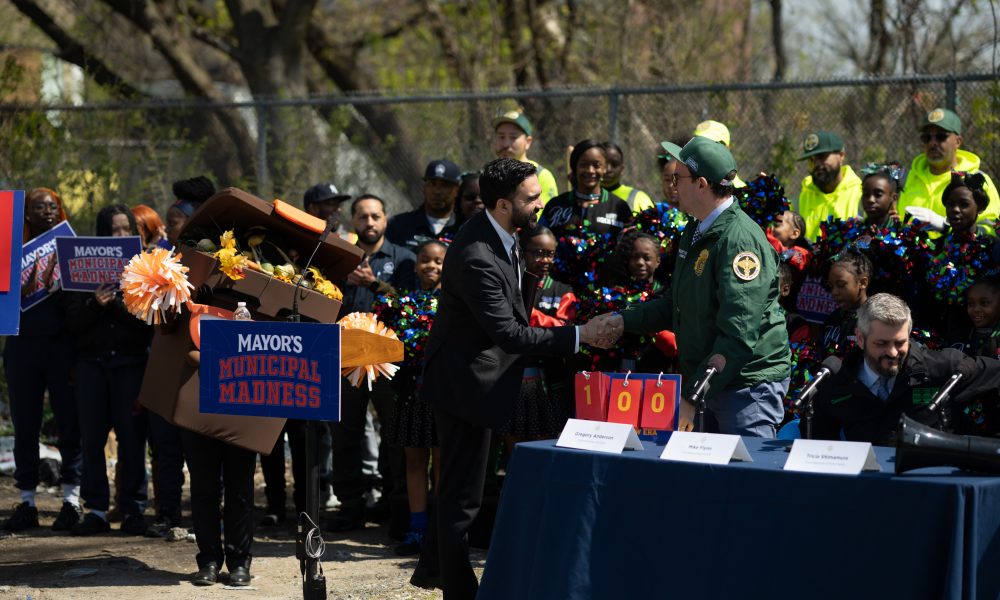 Mayor Zohran Mamdani marked 100 days with a trash-pickup celebration in the Bronx.