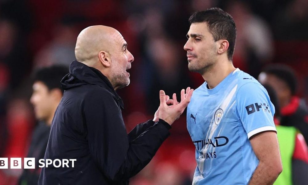 Pep Guardiola and Rodri