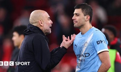 Pep Guardiola and Rodri