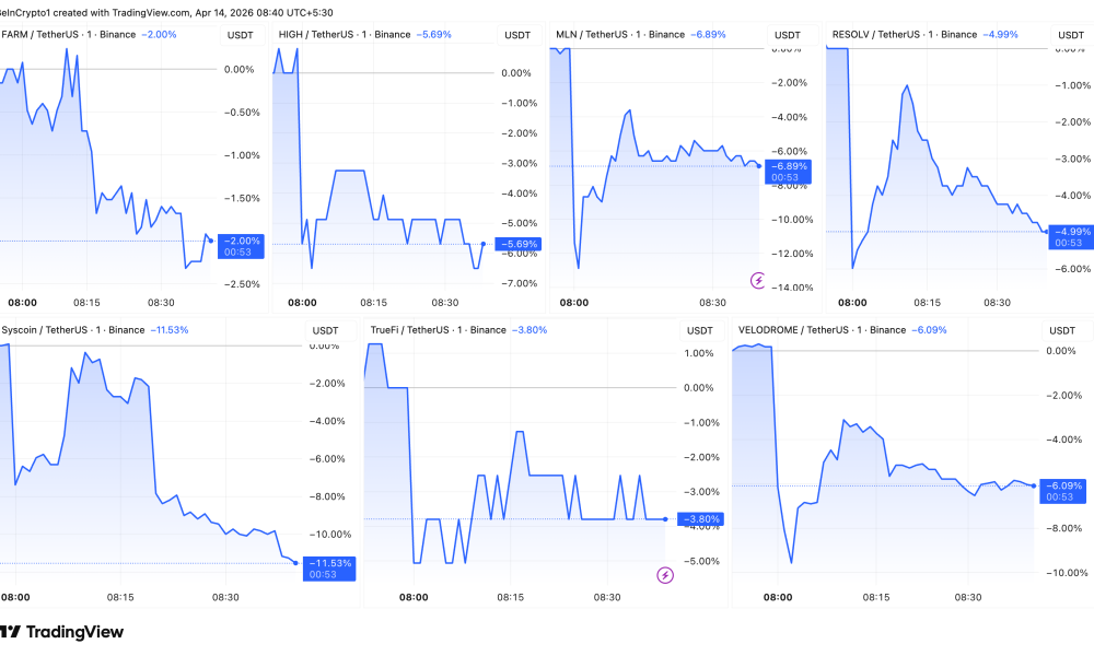 Altcoins Decline After Binance Adds Monitoring Tags.
