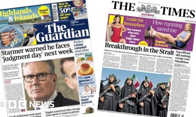 Starmer faces 'judgement day' and 'Breakthrough in the Strait'