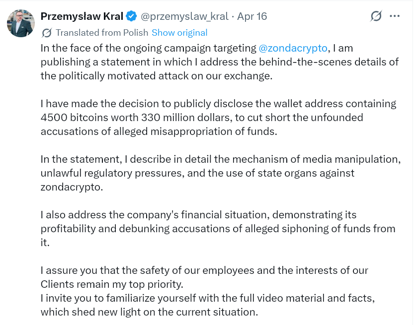 Poland’s Biggest Crypto Exchange Falls, and Nobody Can Find the Man Who Holds the Keys