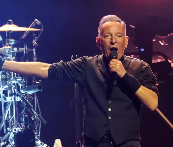 Bruce Springsteen on stage on Tuesday night in Minneapolis