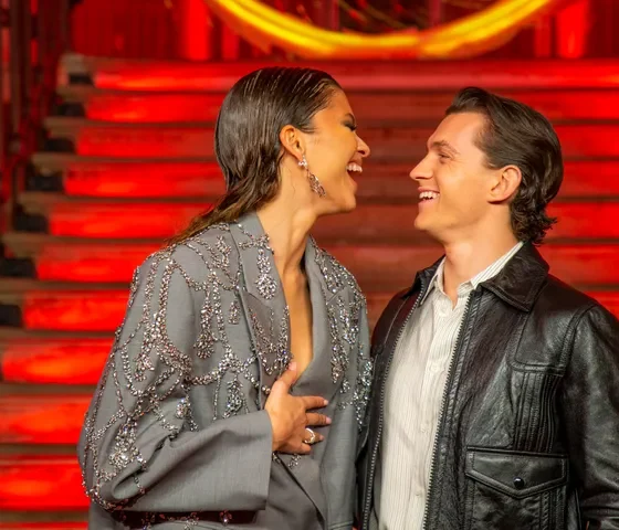 Zendaya and Tom Holland pictured together in 2021