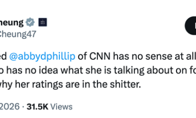 White House Communications Director Steven Cheung reacts to Abby Phillip's comments on "CNN NewsNight" in a post on Wednesday.
