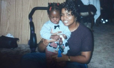 A baby picture of the author with her aunt