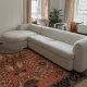The fully assembled sofa