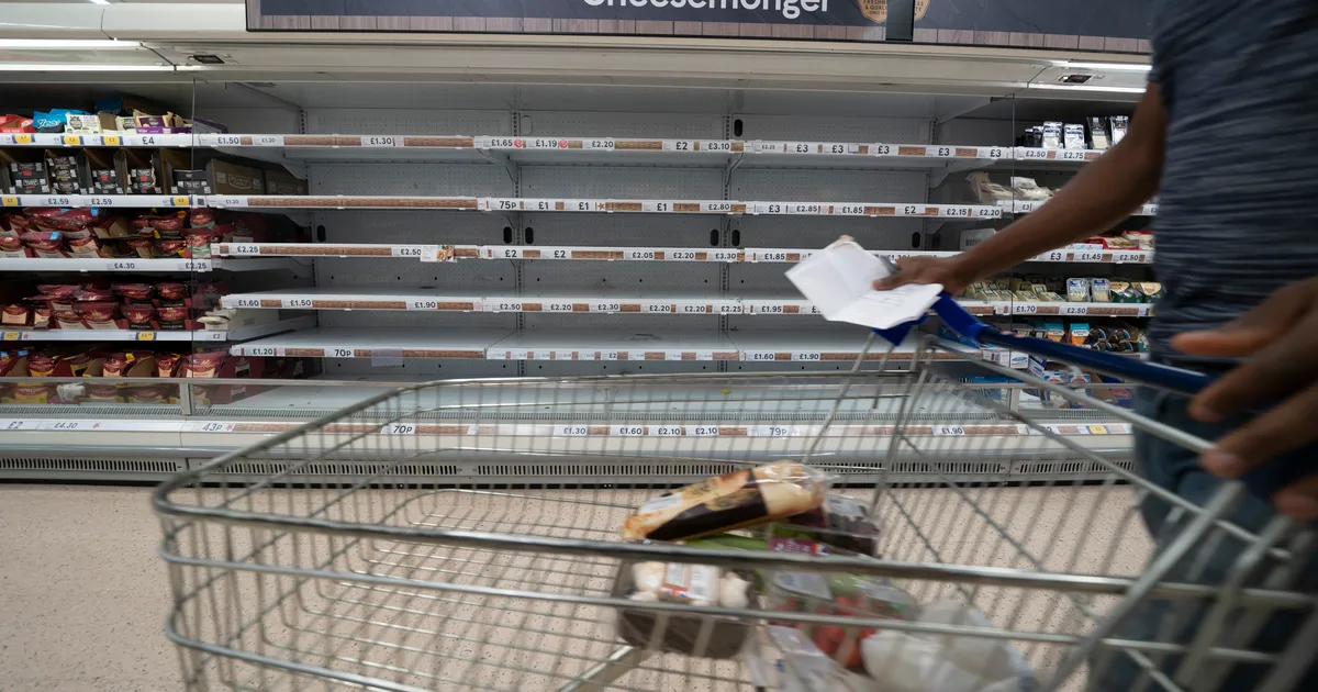 Iran War: UK Government Prepares For Food Shortages As Costs Rises