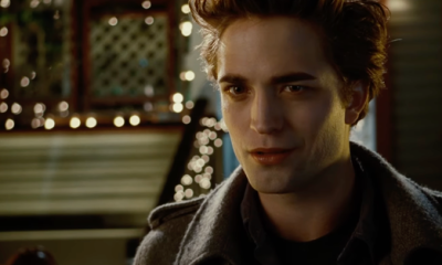 Robert Pattinson in character as Edward Cullen