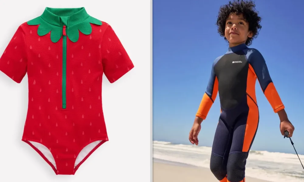 The Best Kids' Swimming Costumes To Shop For Bank Holiday Weekend