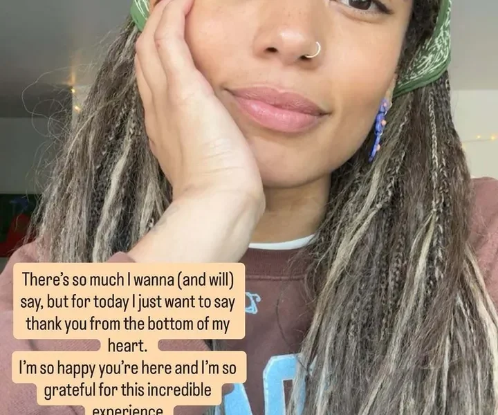 A screenshot of Jaz Sinclair's message following the cancellation of Gen V after two seasons