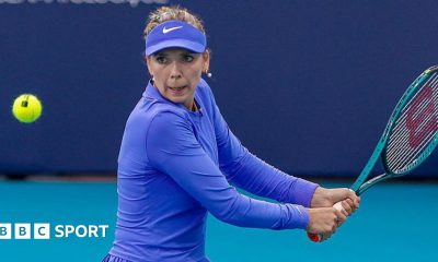 Katie Boulter takes a shot