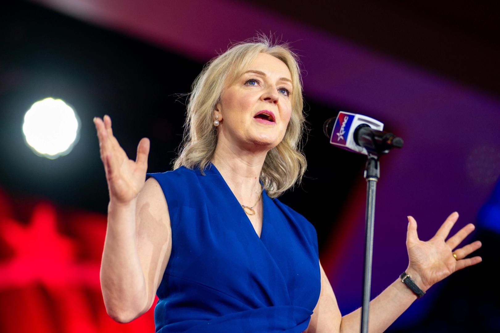 Liz Truss warns UK faces decline, backs bitcoin and starts CPAC UK