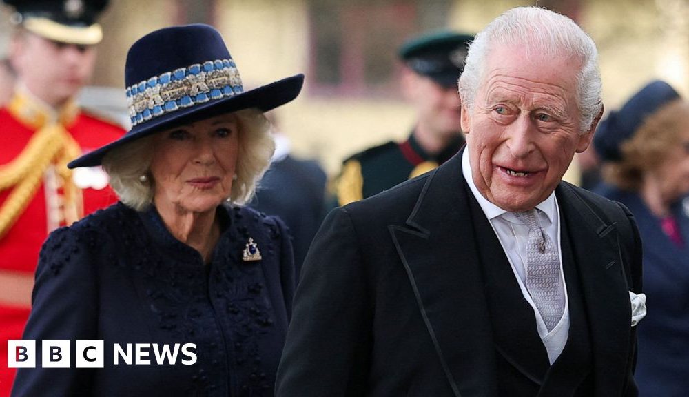 King Charles and and Queen Camilla give away money in ancient Easter tradition