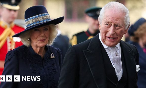 King Charles and and Queen Camilla give away money in ancient Easter tradition