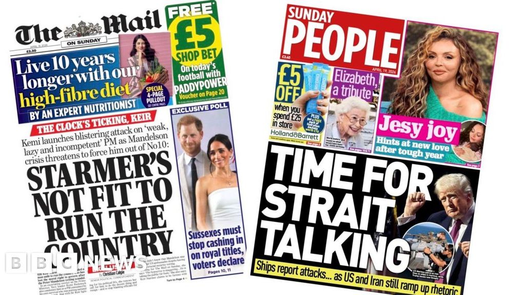 'Starmer accused of Mandelson cover up' and 'Time for Strait talking'