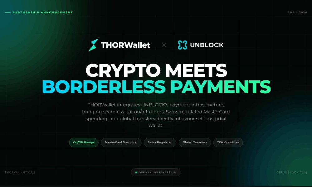 THORWallet Partners with Unblock to Expand Global Non-Custodial Mastercard Access