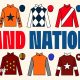 A Grand National graphic with the silks of I Am Maximus, Panic Attack, Banbridge, Grangeclare West, Gerri Colombe, Haiti Couleurs, Monty’s Star, Captain Cody, Stellar Story and Jordans on.