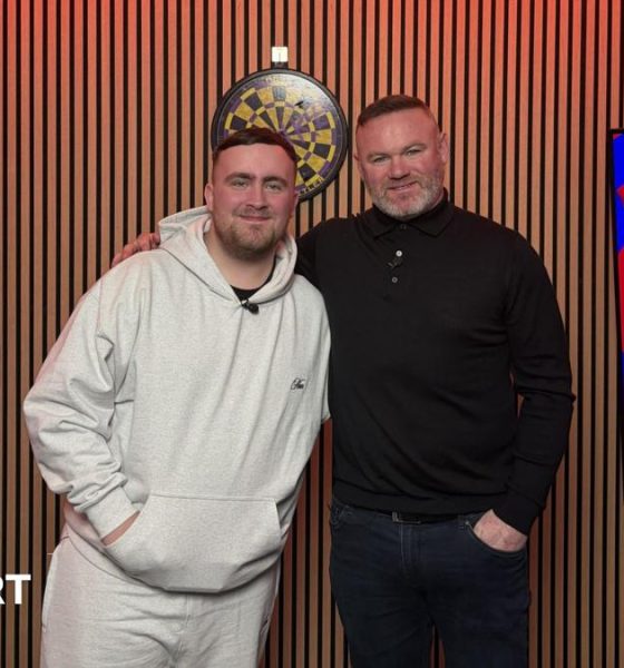 Luke Littler and Wayne Rooney