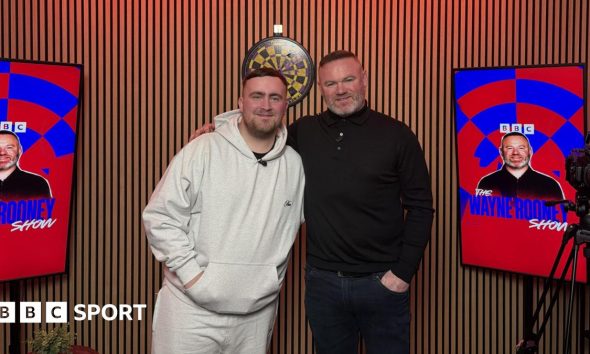 Luke Littler and Wayne Rooney