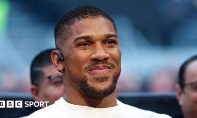 Anthony Joshua ringside at Tyson Fury's fight against Arslanbek Makhmudov in April 2026