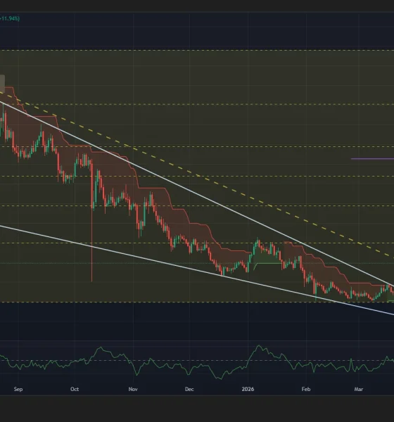 Algorand price has confirmed a falling wedge pattern on the daily chart.